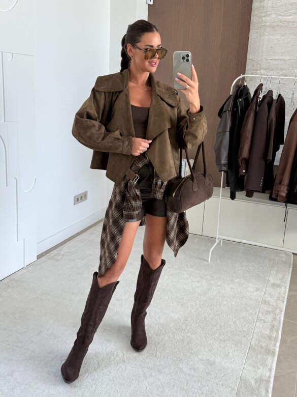 Kurtka Tristina brązowa 