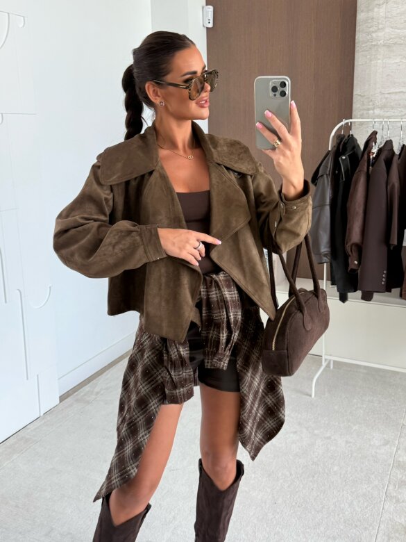 Kurtka Tristina brązowa 