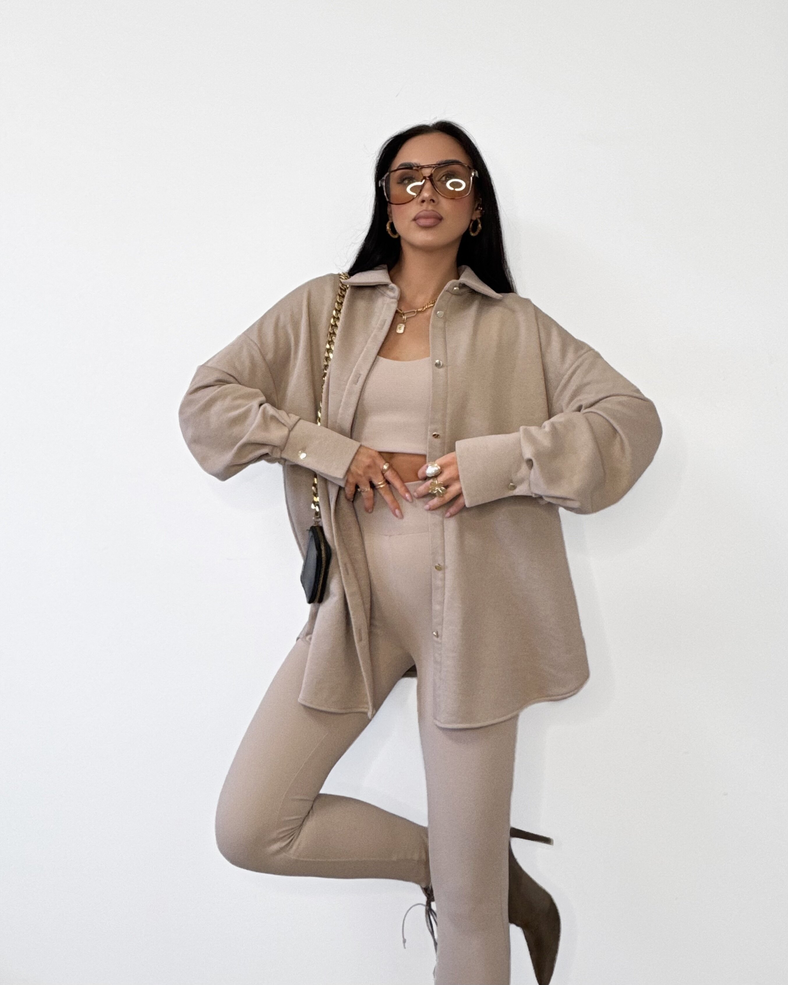 Koszula Estethic dresowa beżowa