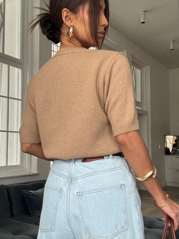 Sweter Airis karmelowy