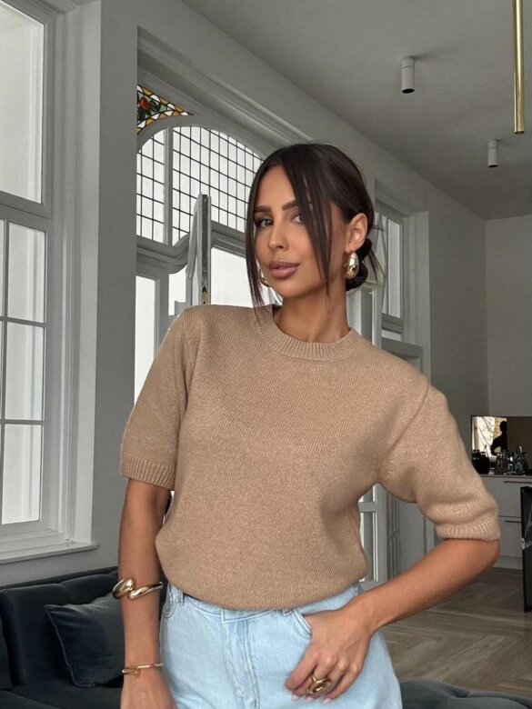 Sweter Airis karmelowy