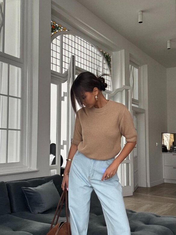 Sweter Airis karmelowy