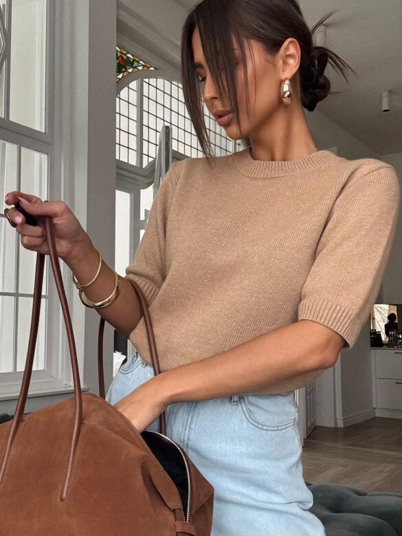 Sweter Airis karmelowy