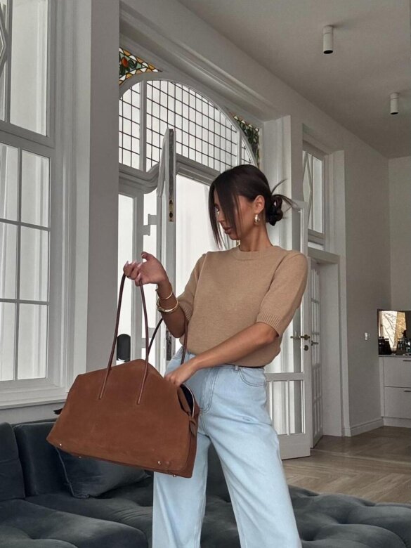 Sweter Airis karmelowy