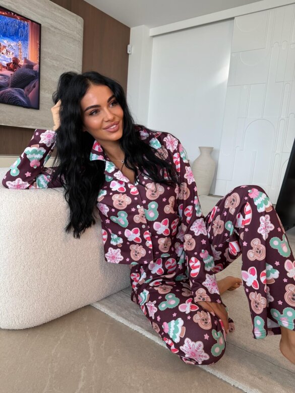 Piżama 2w1 Dream z ciasteczkami śliwkowa