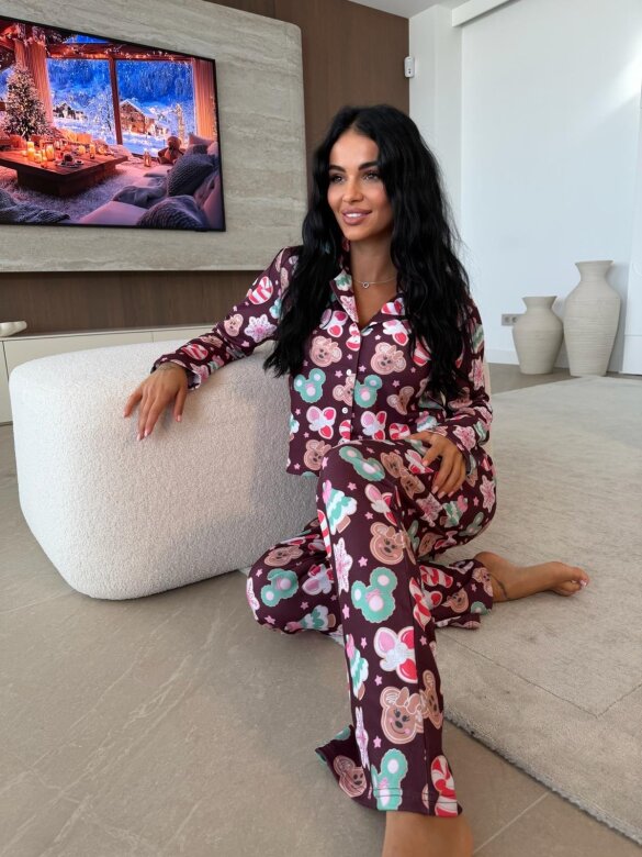 Piżama 2w1 Dream z ciasteczkami śliwkowa