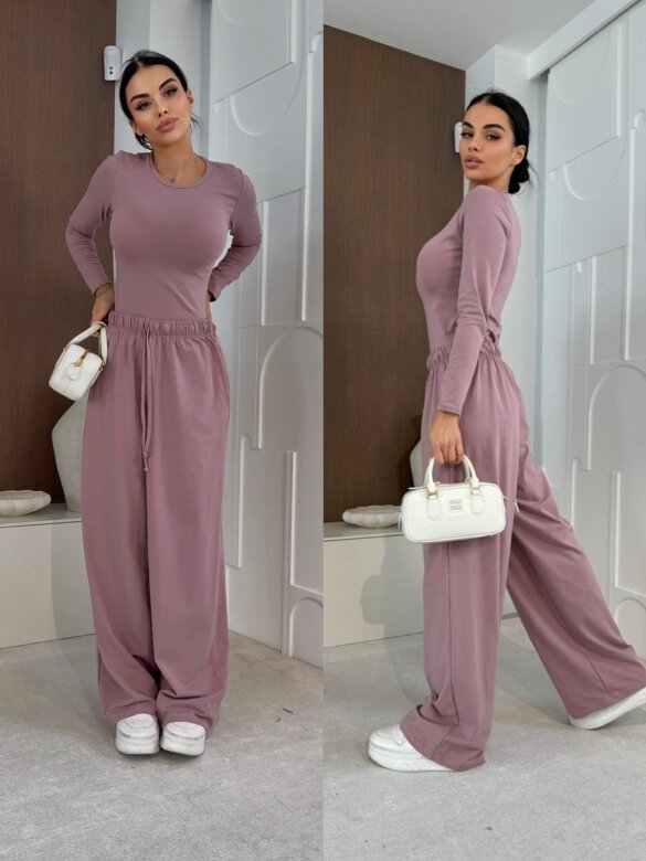 Komplet 2w1 Pure pudrowy