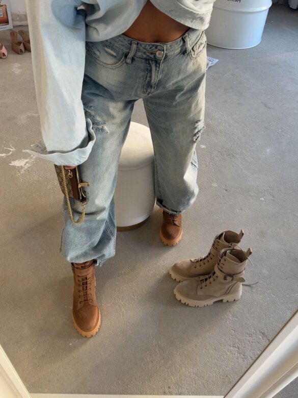 Botki Modero skóra naturalna czekoladowe 