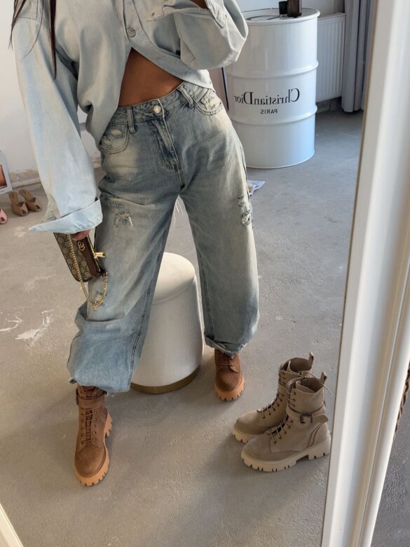 Botki Modero skóra naturalna czekoladowe 