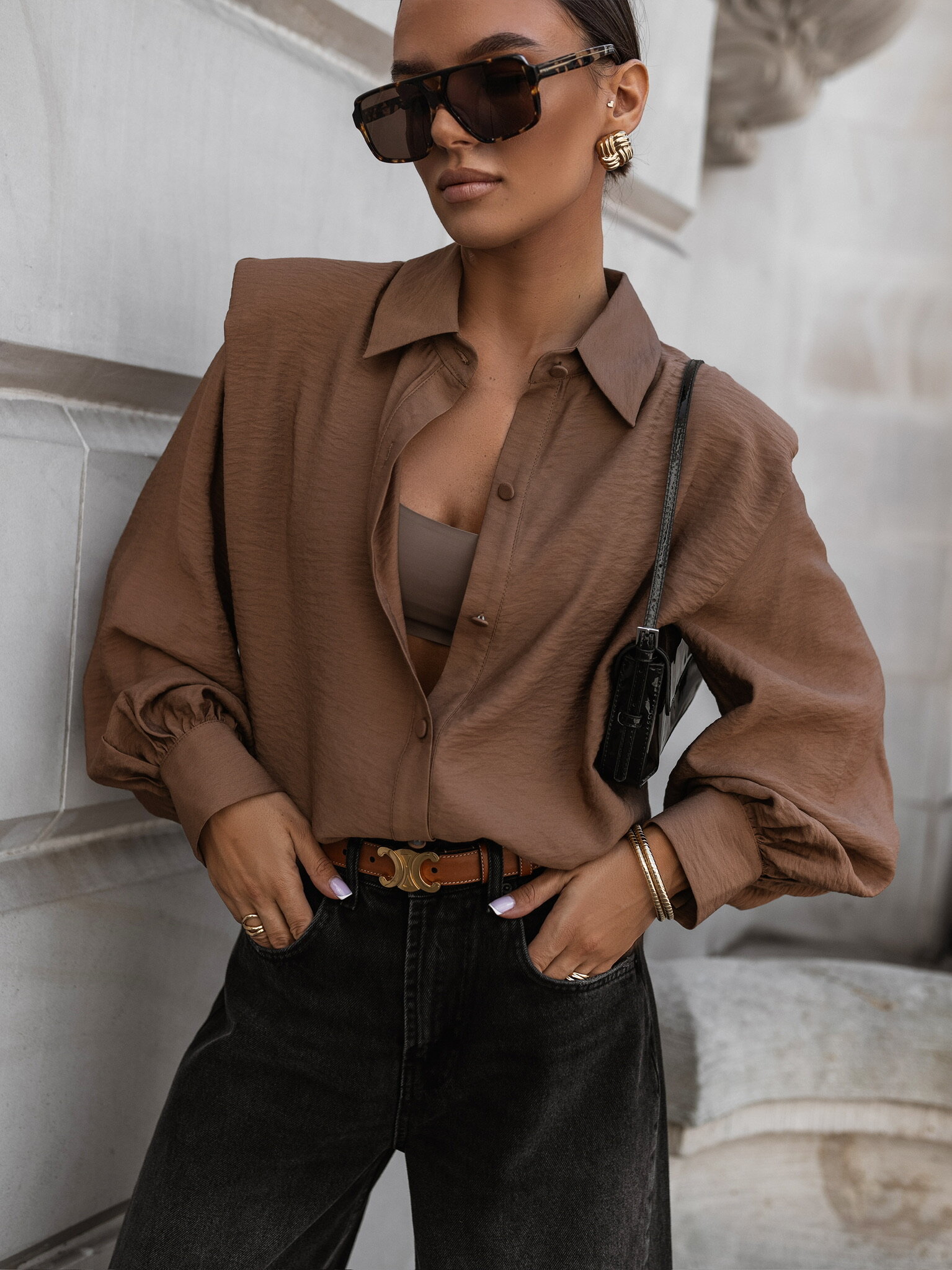 Koszula Amiorita karmelowa 