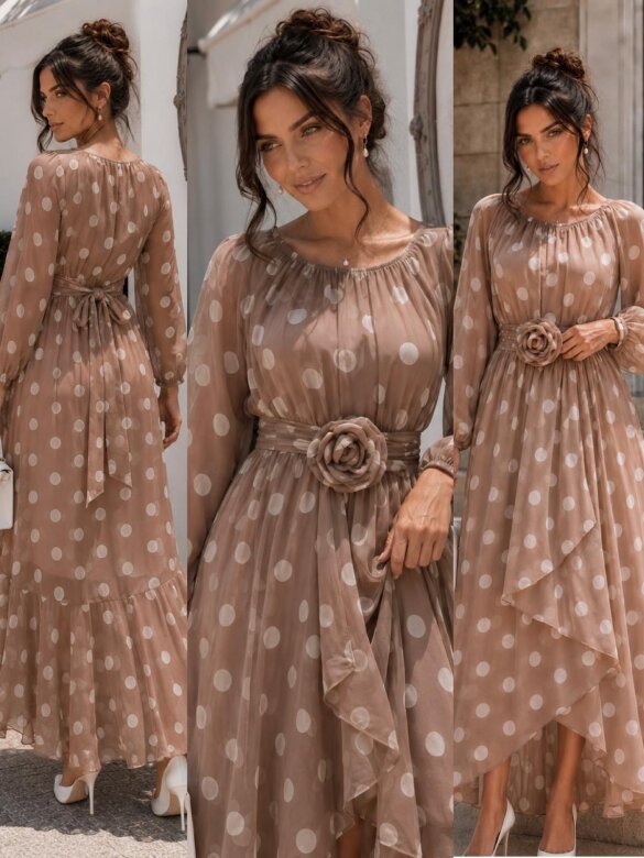 Dress Dream Allure beige-white