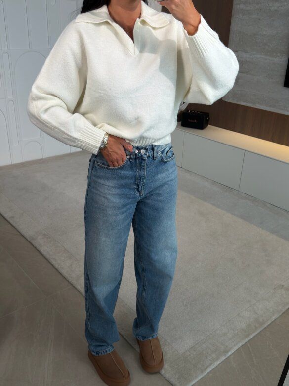 Sweater Nodriso with wool ecru