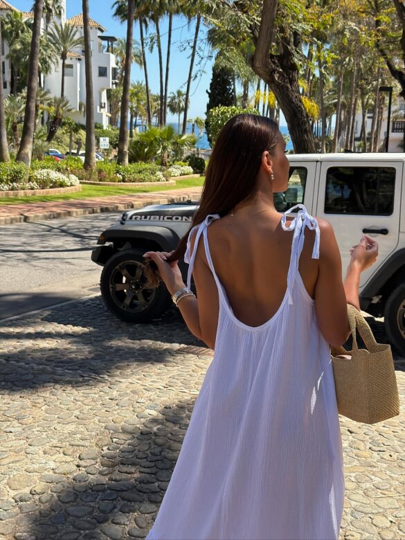 Sukienka Victoria bawełniana biała 