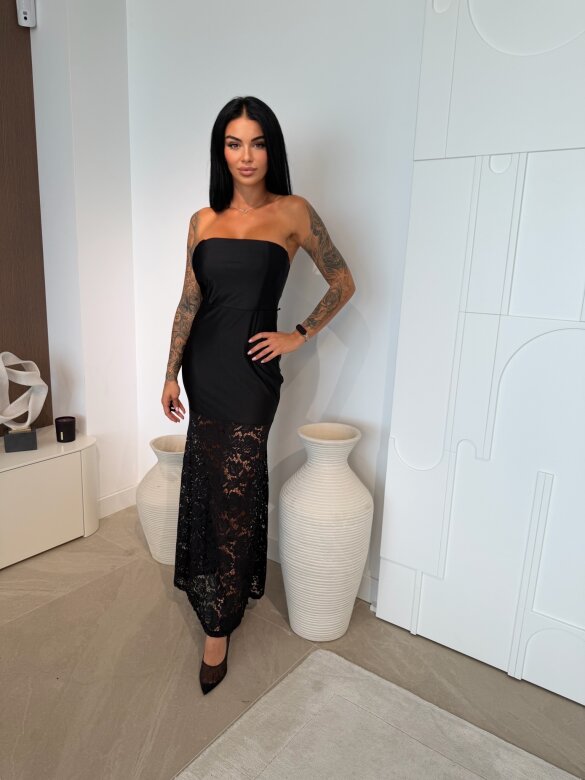 Sukienka Carvini maxi czarna 