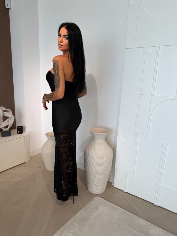 Sukienka Carvini maxi czarna 