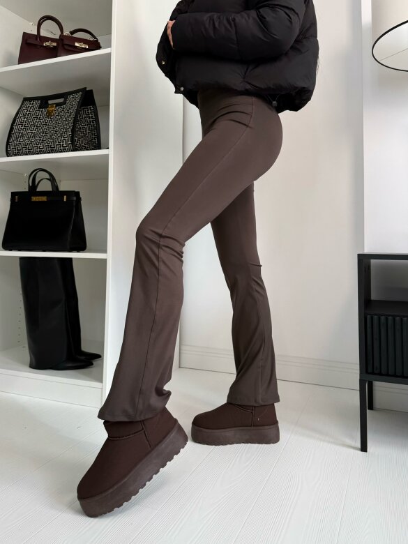 Legginsy Callo dzwony mocca 