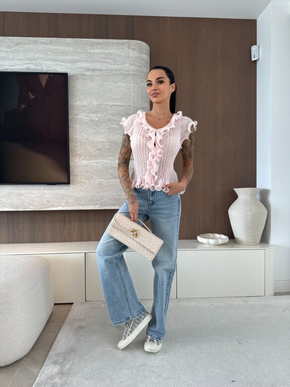 Bluzka Fabiene pudrowa