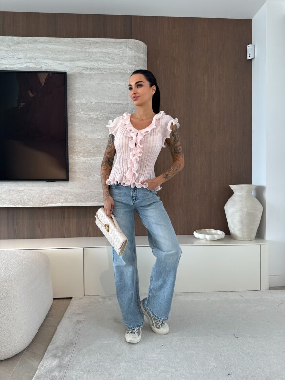 Bluzka Fabiene pudrowa