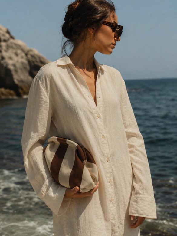 Handbag Mila brown-beige