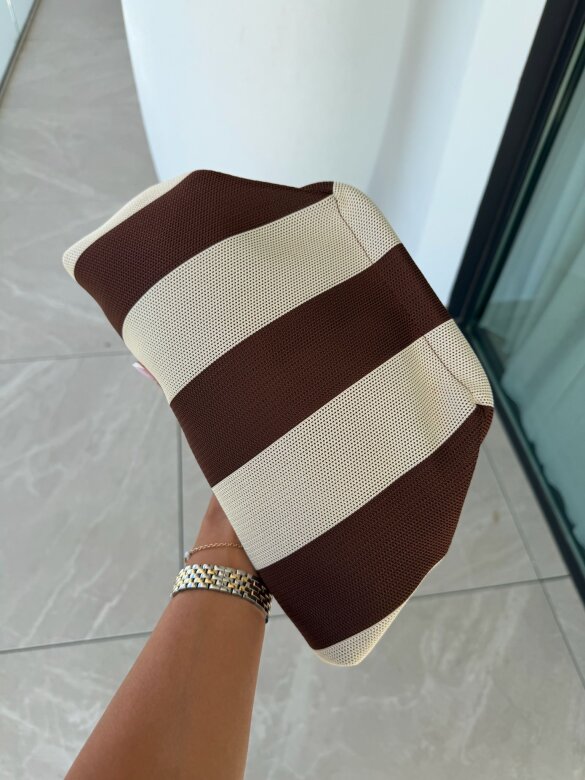 Handbag Mila brown-beige