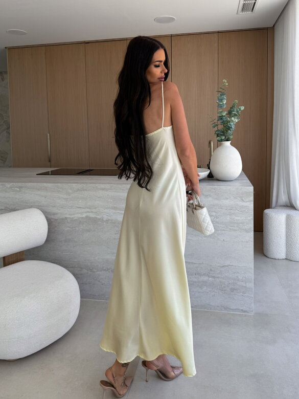 Sukienka Miren maxi cytrynowa