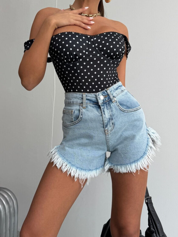 Szorty Arezio jeans jasnoniebieskie 