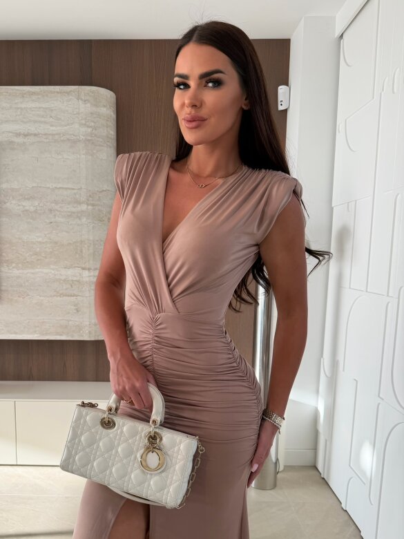 Sukienka Patty maxi beżowa 