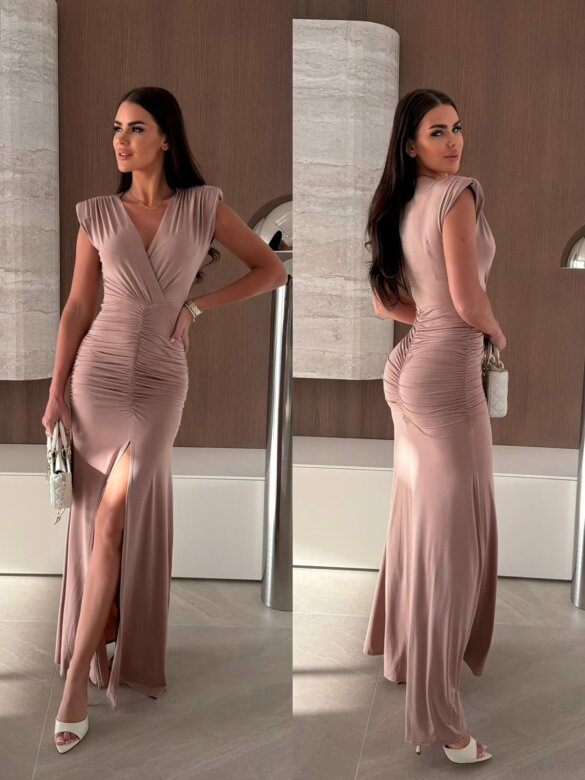 Sukienka Patty maxi beżowa 