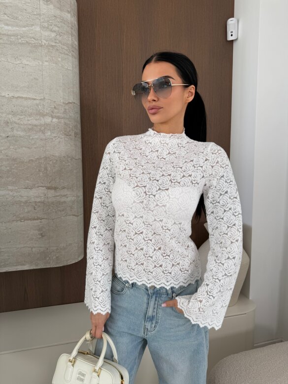 Bluzka Bravissi koronkowa biała