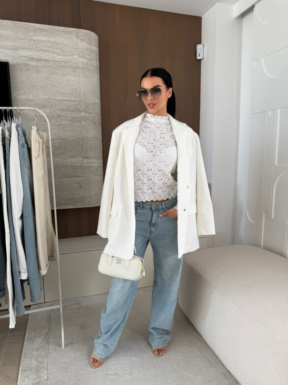 Bluzka Bravissi koronkowa biała