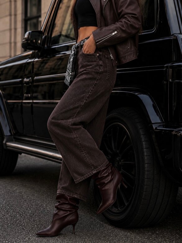 Spodnie Catania jeans czekoladowe