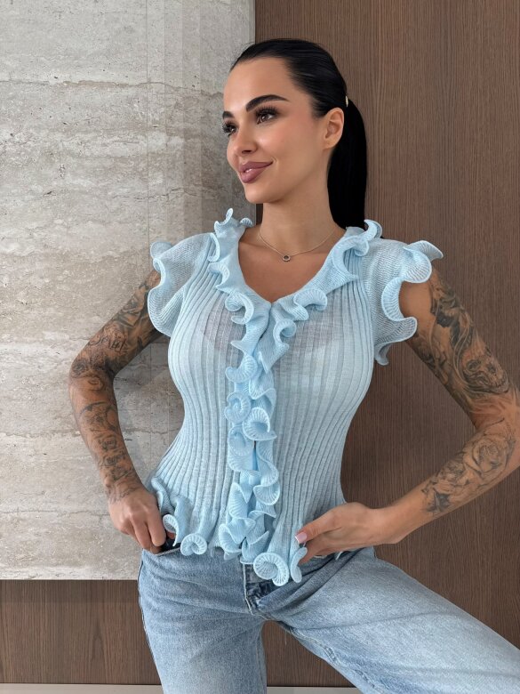 Bluzka Fabiene błękitna