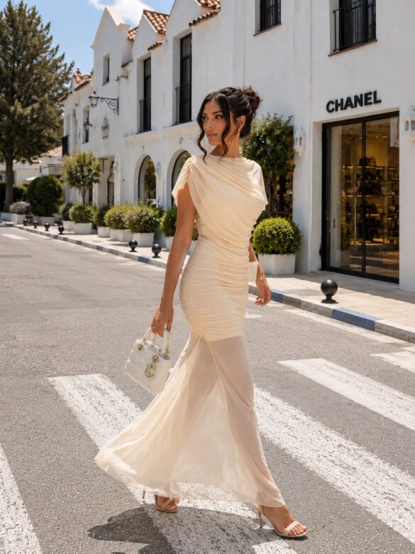 Dress Casoria butter yellow 