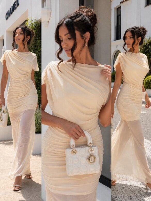 Dress Casoria butter yellow 
