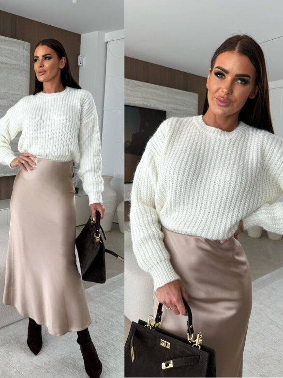 Skirt Scarlet midi beige