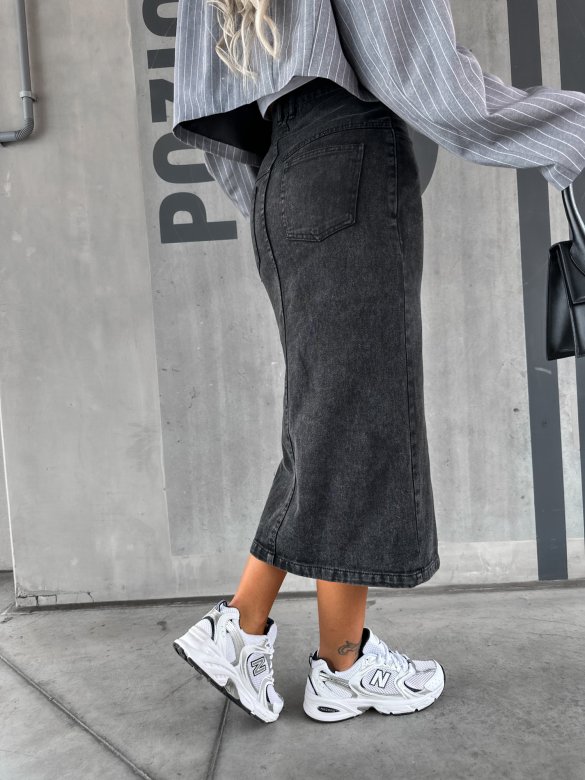 Spódnica Mirren jeans czarna