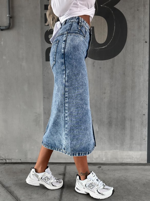 Spódnica Mirren jeans niebieska