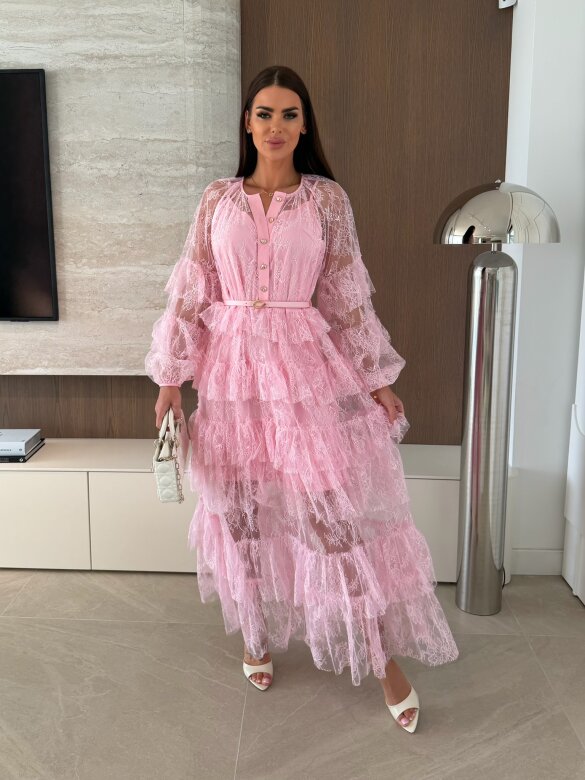 Sukienka Merina pudrowa 