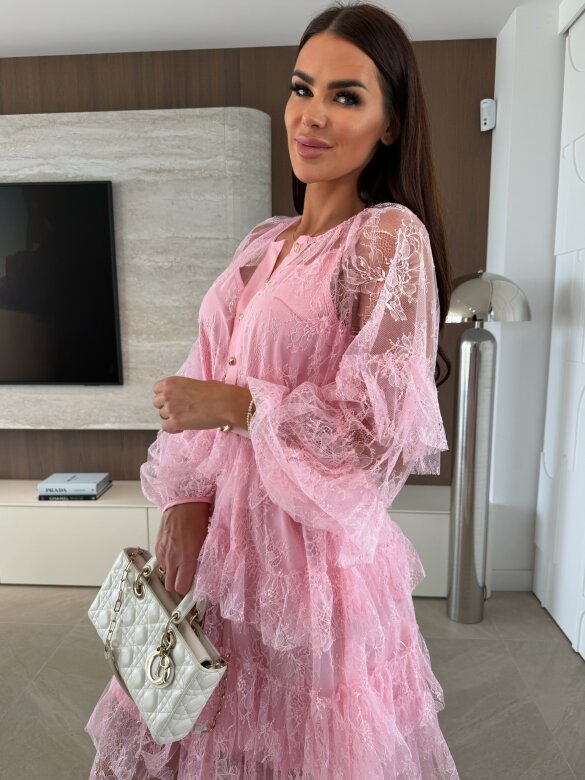 Sukienka Merina pudrowa 