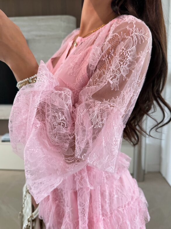 Sukienka Merina pudrowa 