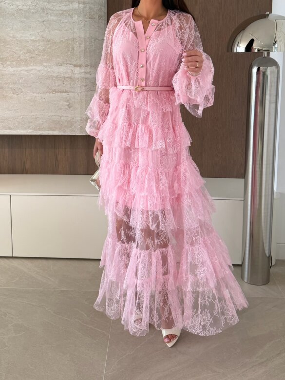 Sukienka Merina pudrowa 