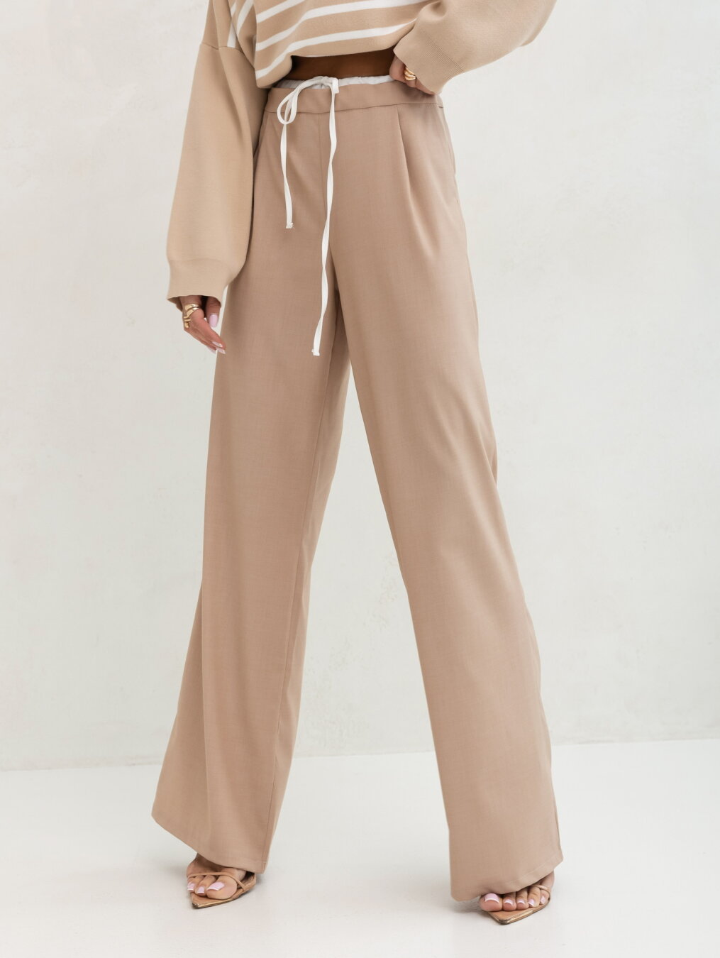 Trousers Veriso elegant nude 3