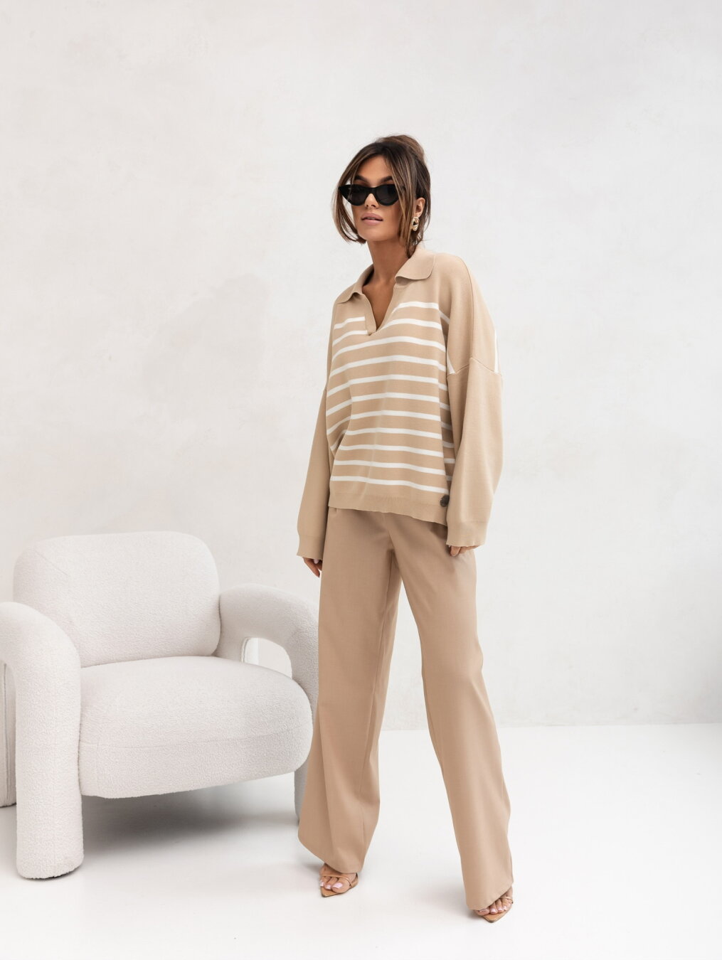 Trousers Veriso elegant nude 4