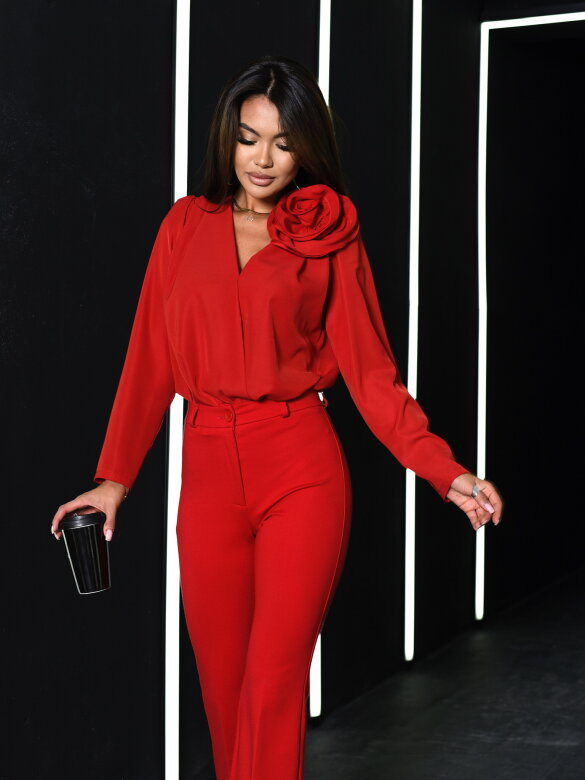 Spodnie Costelo elegant czerwone