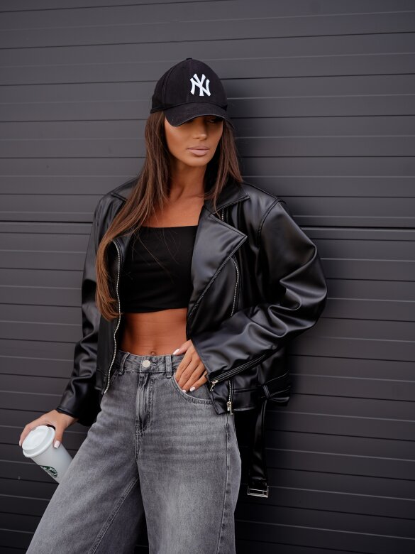 Ramoneska Elly eko skóra czarna 