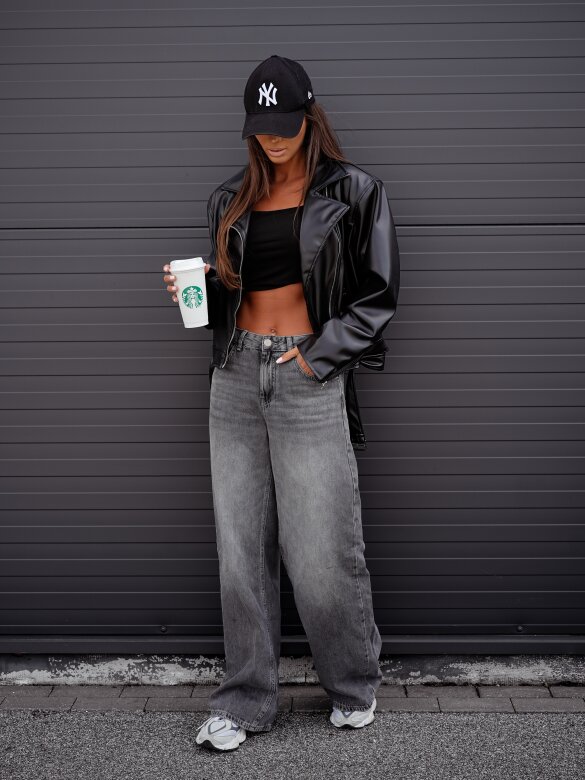 Ramoneska Elly eko skóra czarna 