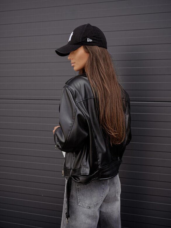 Ramoneska Elly eko skóra czarna 