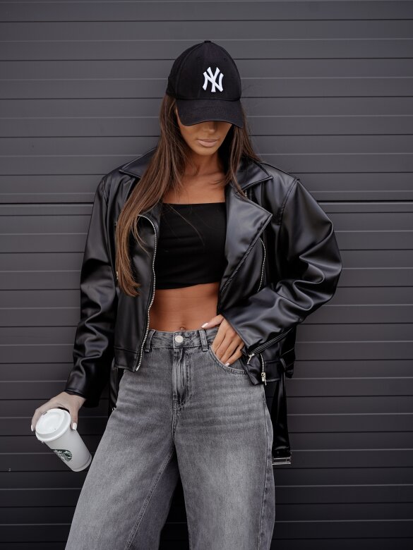 Ramoneska Elly eko skóra czarna 