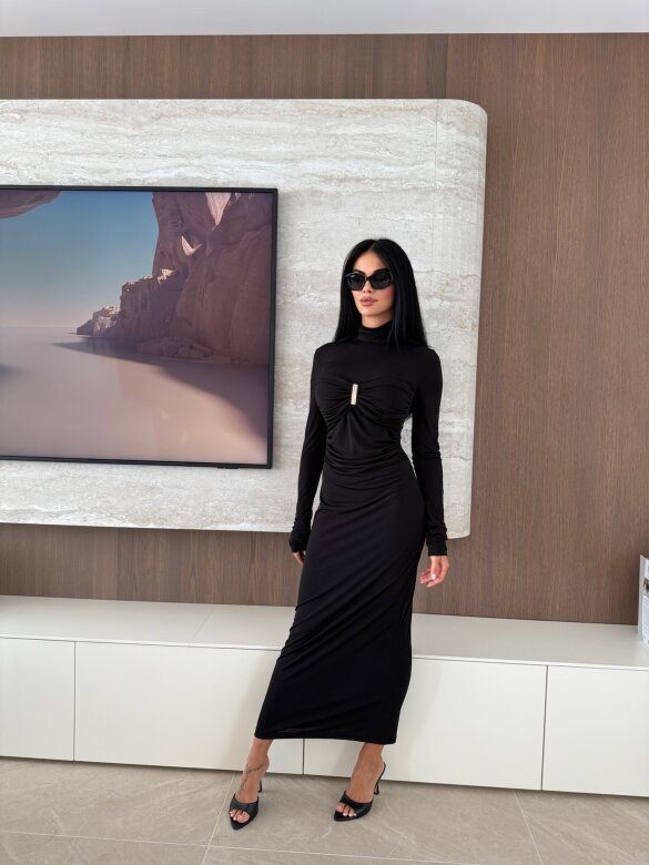 Sukienka Iverra maxi czarna