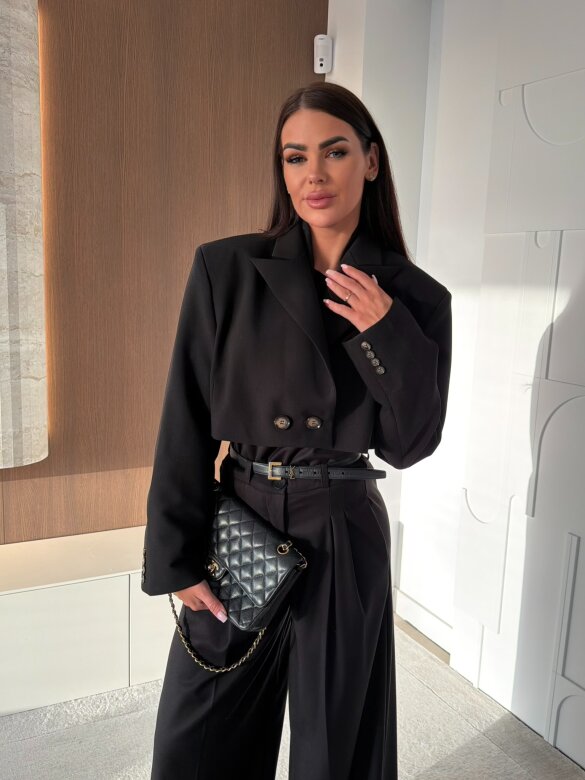 Marynarka Turner Premium short czarna